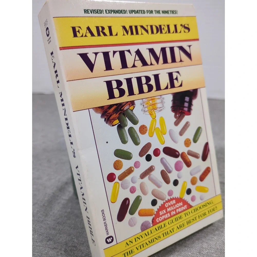 1991 Earl Mindell's Vitamin‎ Bible Vintage Warner Books Paperback